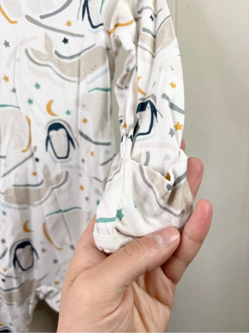 Magnetic Me wish you whale footie pj size 3-6 months